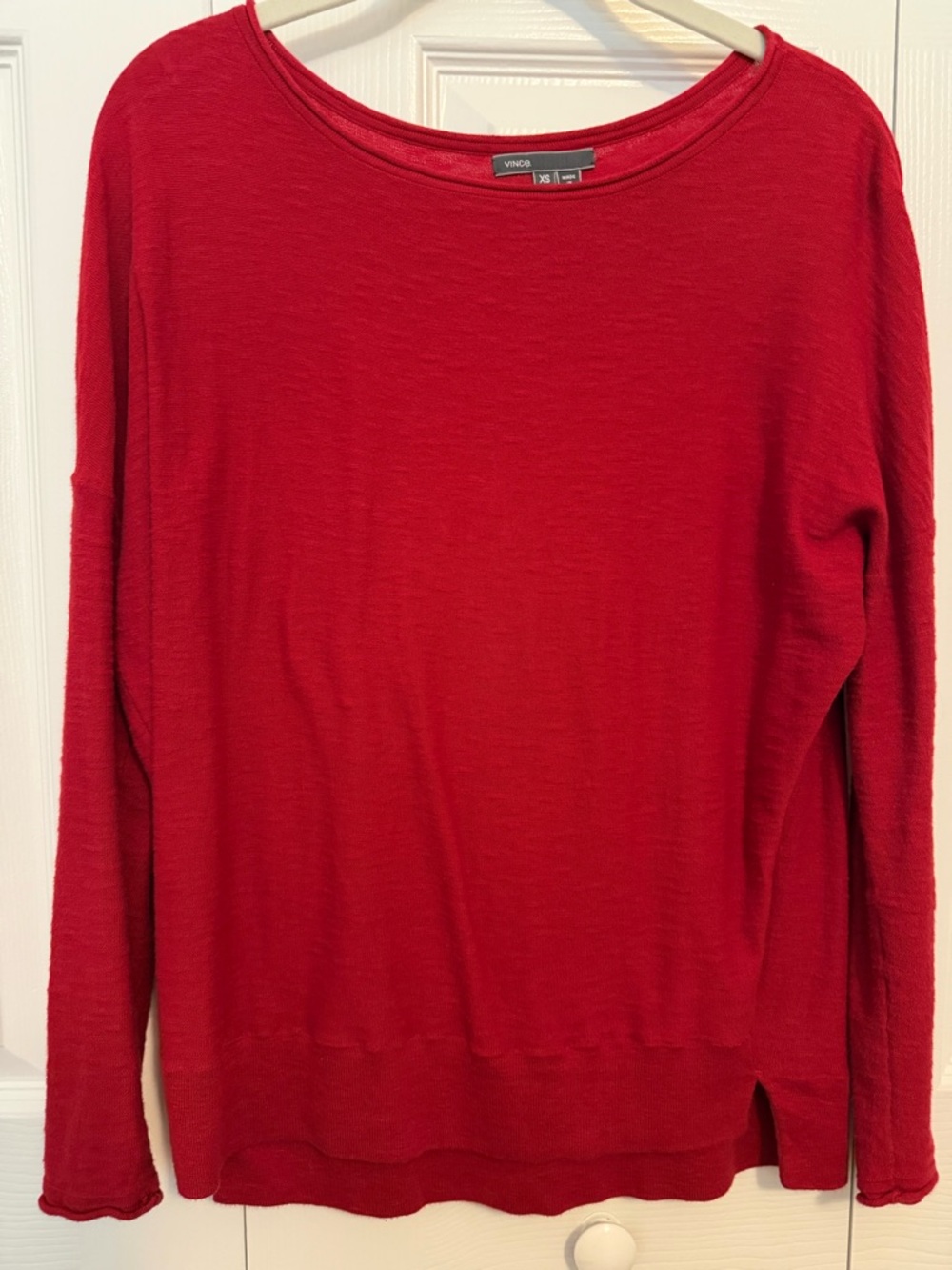 Vince Red Knit Top